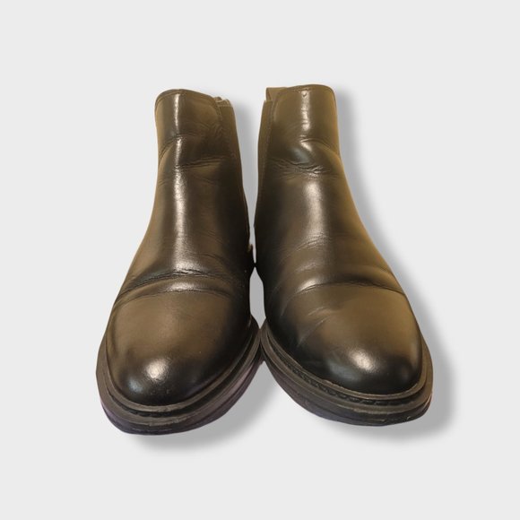 Topshop Flat Leather Boots - Picture 3 of 5